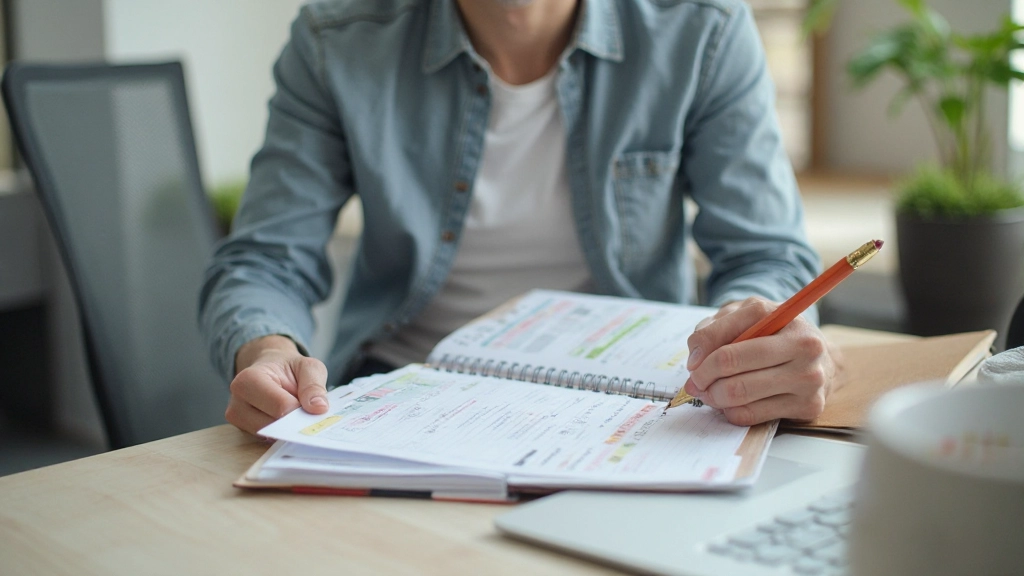 Рабочий стол с таймером и разделенными временными блоками